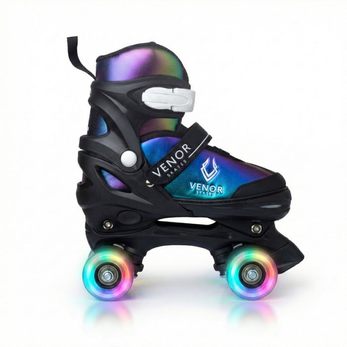 VENOR Ignite LED Quad Roller Skates - Chameleon Rainbow