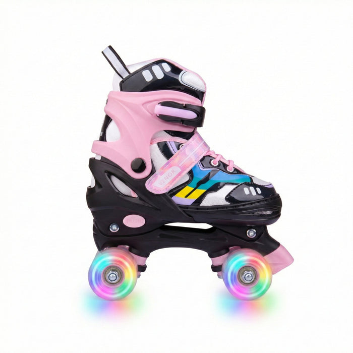 VENOR Ignite LED Quad Roller Skates - Black/Pink