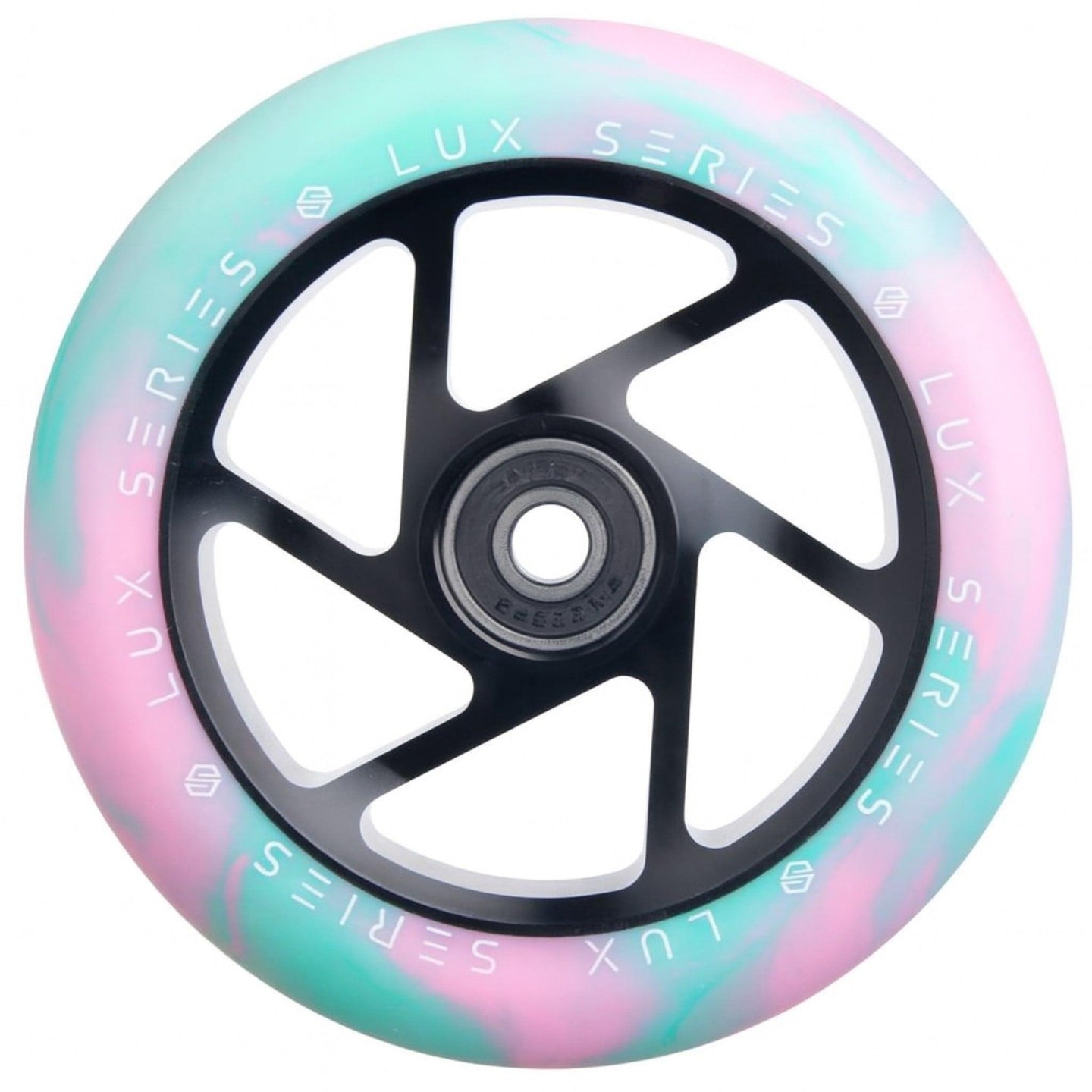 Striker Lux Spoked 110mm Hjul til Løbehjul - Pink/Teal-ScootWorld.dk
