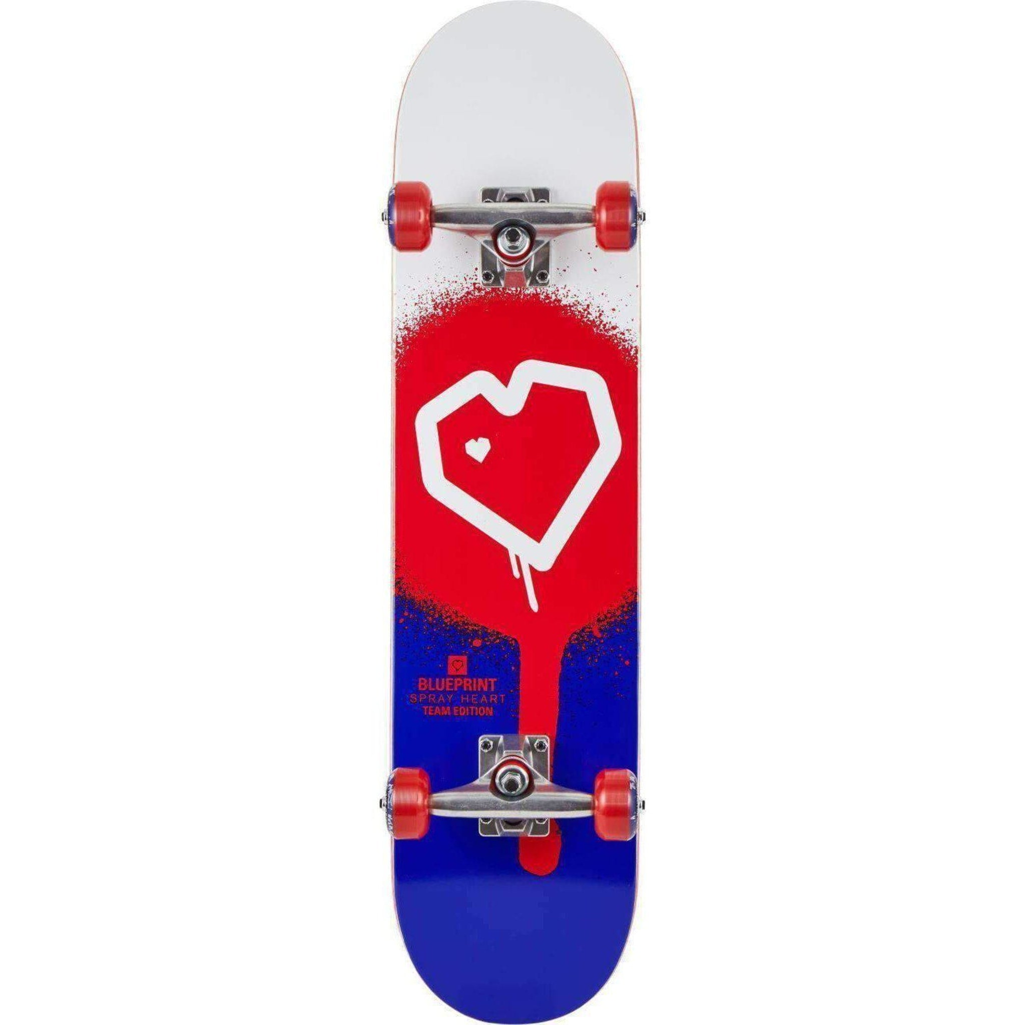 Blueprint Spray Heart Komplet Skateboard-ScootWorld.dk