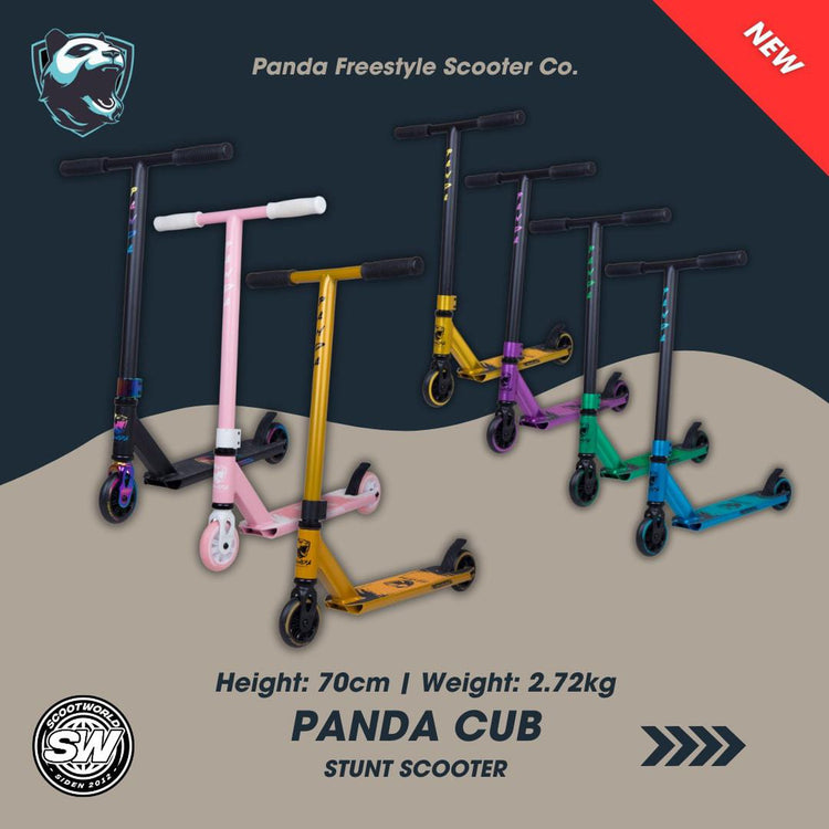 Panda Cub Trick Løbehjul - Teal-ScootWorld.dk