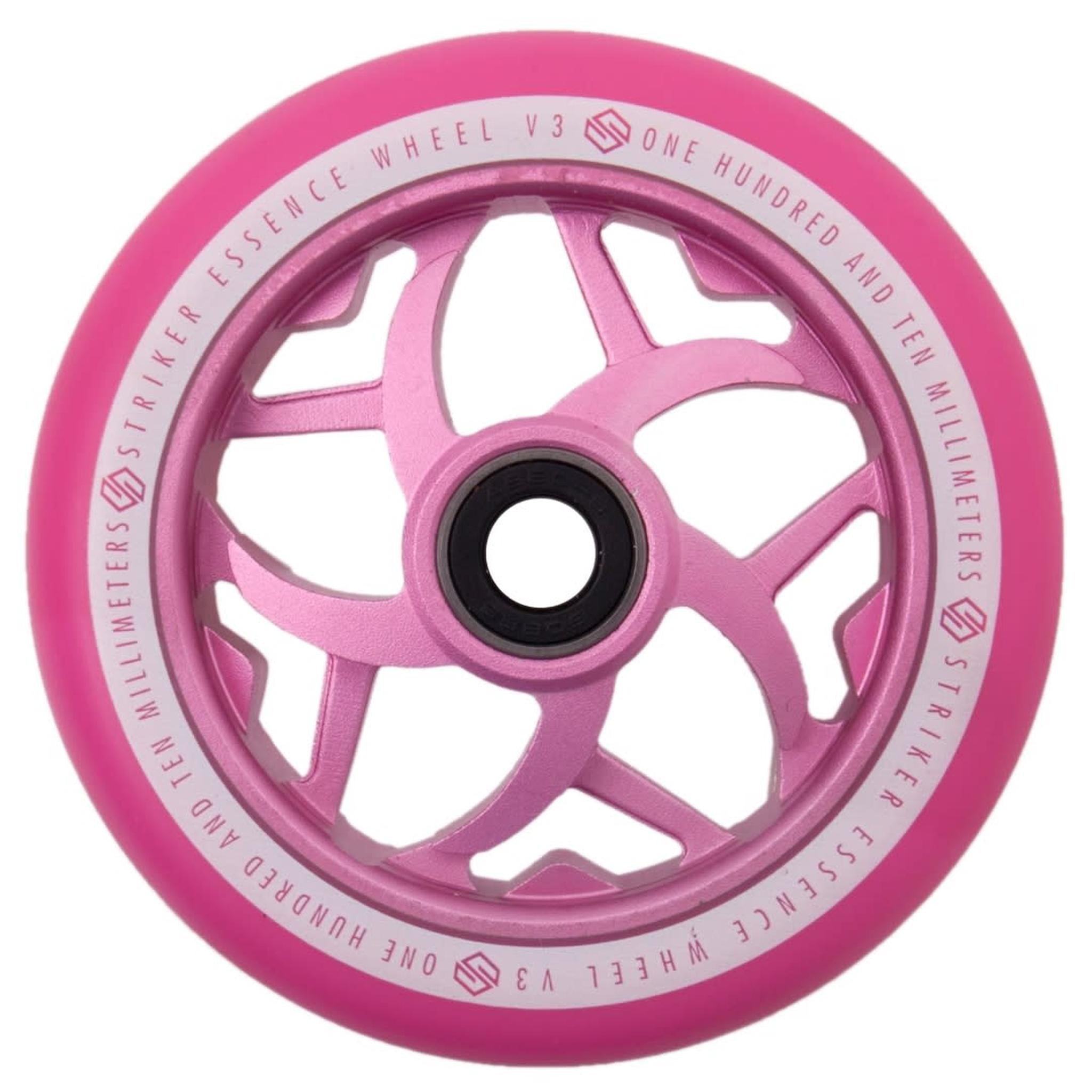 Striker Essence V3 Colorblast PU 110mm Hjul Til Løbehjul - Pink-ScootWorld.dk