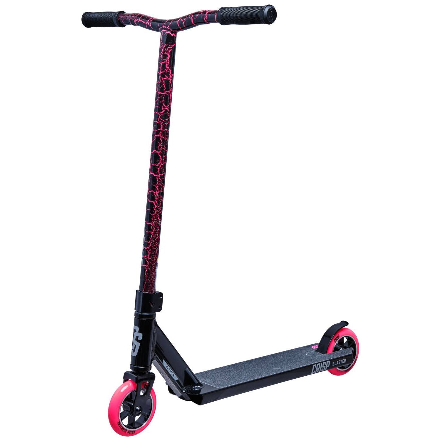 Crisp Blaster Trick Løbehjul - Black/Pink Cracking-ScootWorld.dk