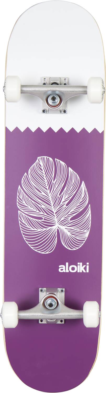 Aloiki Leaf Komplet Skateboard - Purple