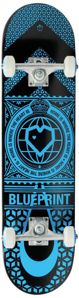 Blueprint Home Heart Komplet Skateboard - Blue/Black