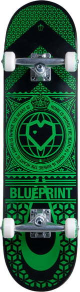 Blueprint Home Heart Komplet Skateboard - Black/Green-ScootWorld.dk