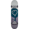 Blueprint Spray Heart Complete Skateboard - Grey