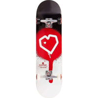 Blueprint Spray Heart Komplet Skateboard - Black/Red-ScootWorld.dk