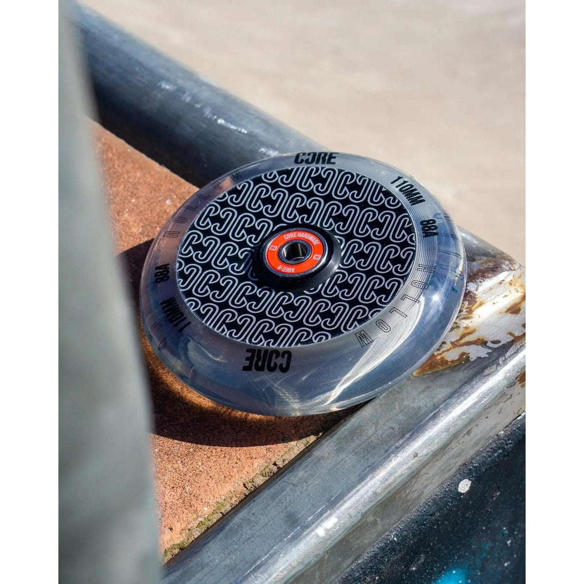CORE Hollowcore V2 Hjul Til Løbehjul - Clear/Black-ScootWorld.dk