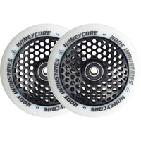 Root Honeycore Hvid 110mm Hjul Til Løbehjul 2-pak - Black-ScootWorld.dk