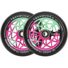 Oath Bermuda 110MM Hjul Til Løbehjul 2-Pak - Green/Pink