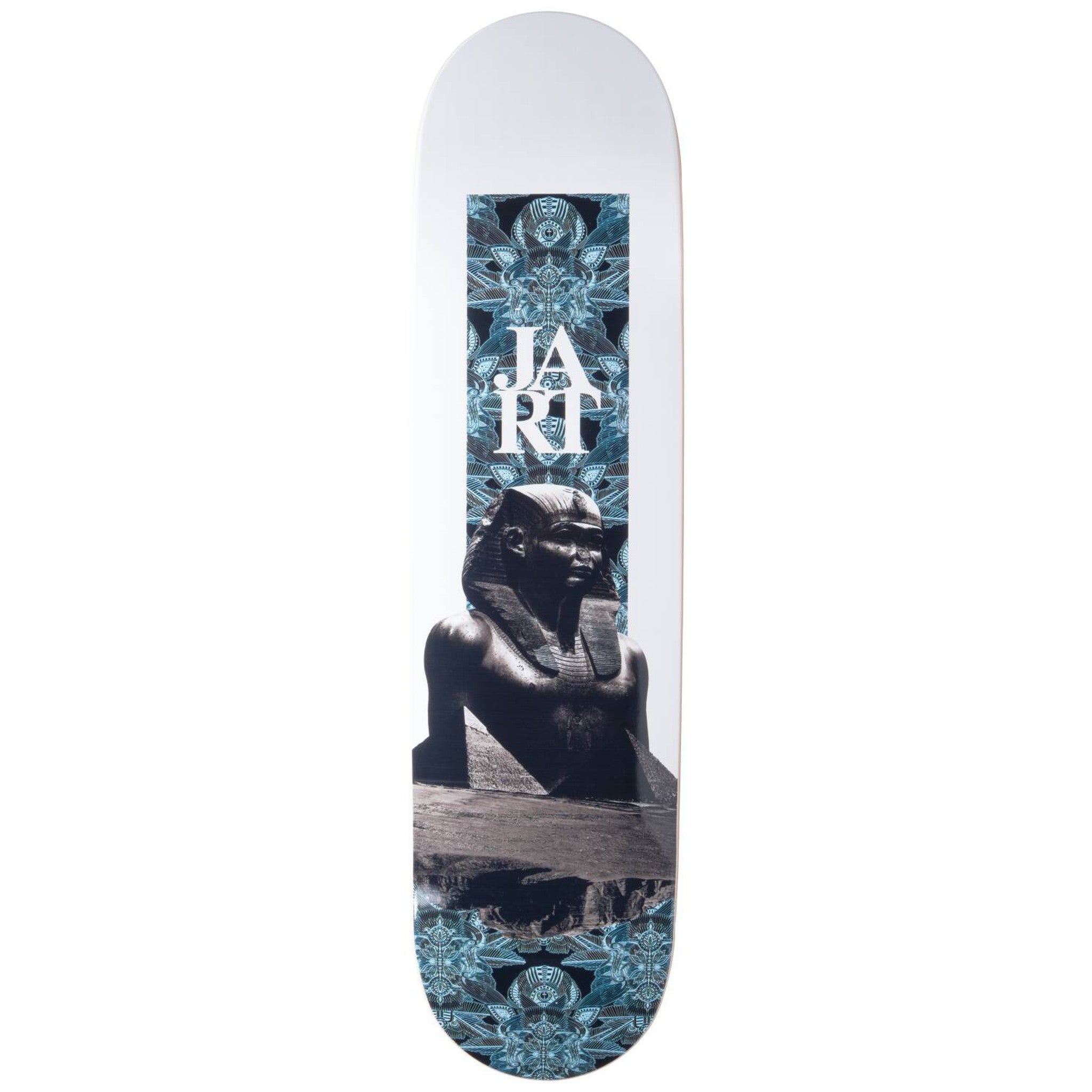 Jart Abstraction Skateboard Deck - Hvid/Sort/Teal-ScootWorld.dk