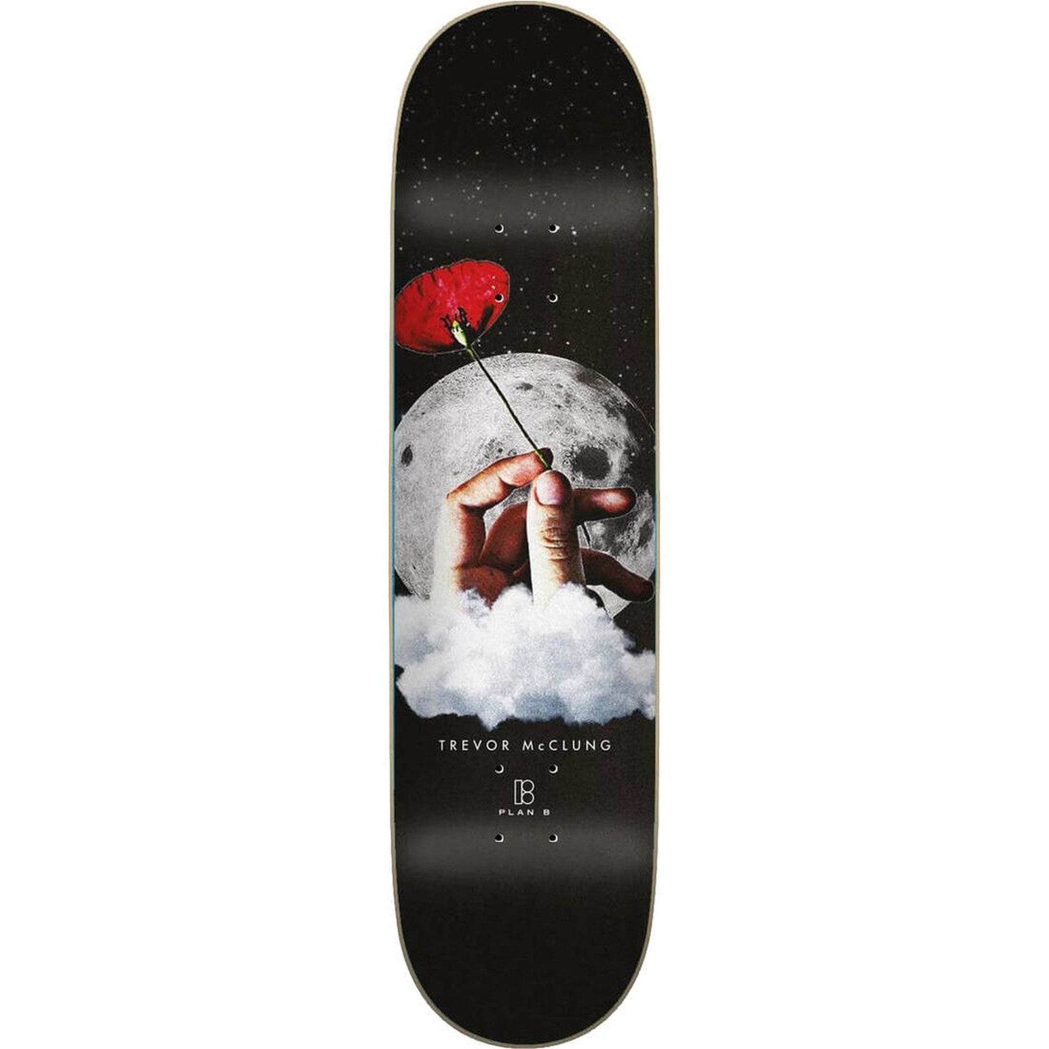 Plan B Moon Shot Trevor Skateboard Deck - Black-ScootWorld.dk