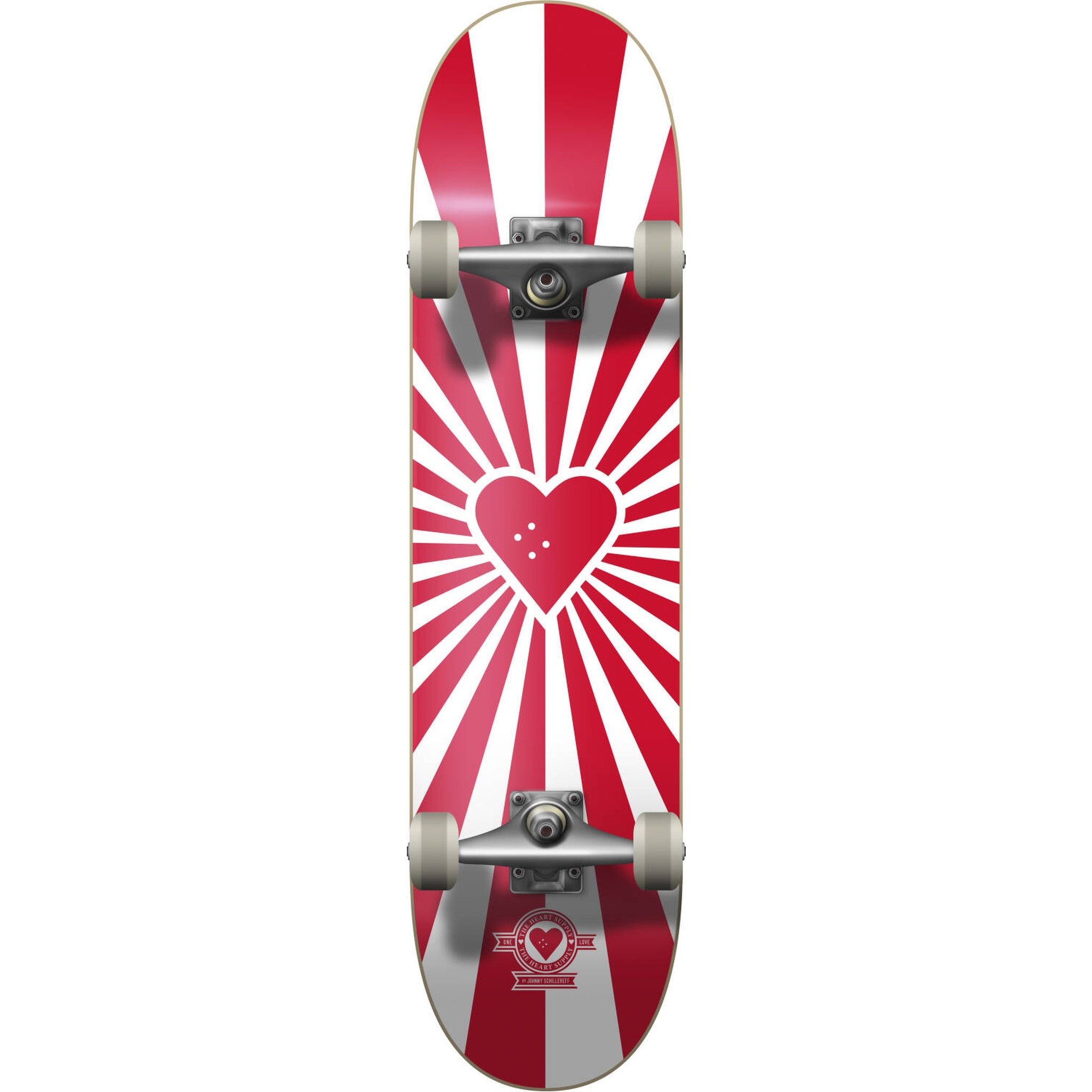 Heart Supply Burst Logo Komplet Skateboard - Red-ScootWorld.dk