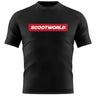 ScootWorld Box Logo T-shirt - Black/Red