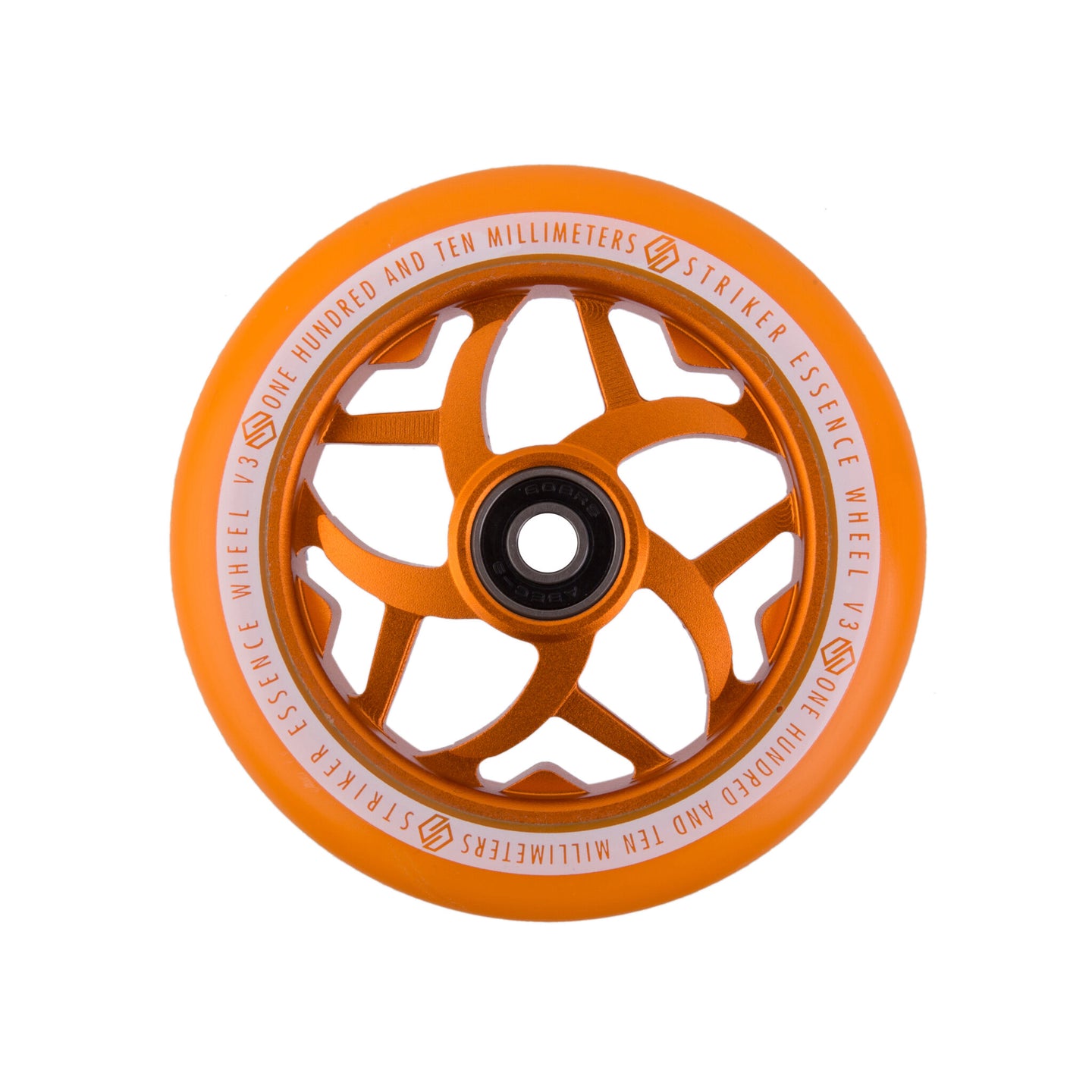 Striker Essence V3 Colorblast PU 110mm Hjul Til Løbehjul - Orange-ScootWorld.dk