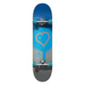 Blueprint Spray Heart V2 Complete Skateboard - Blue/Silver/Teal