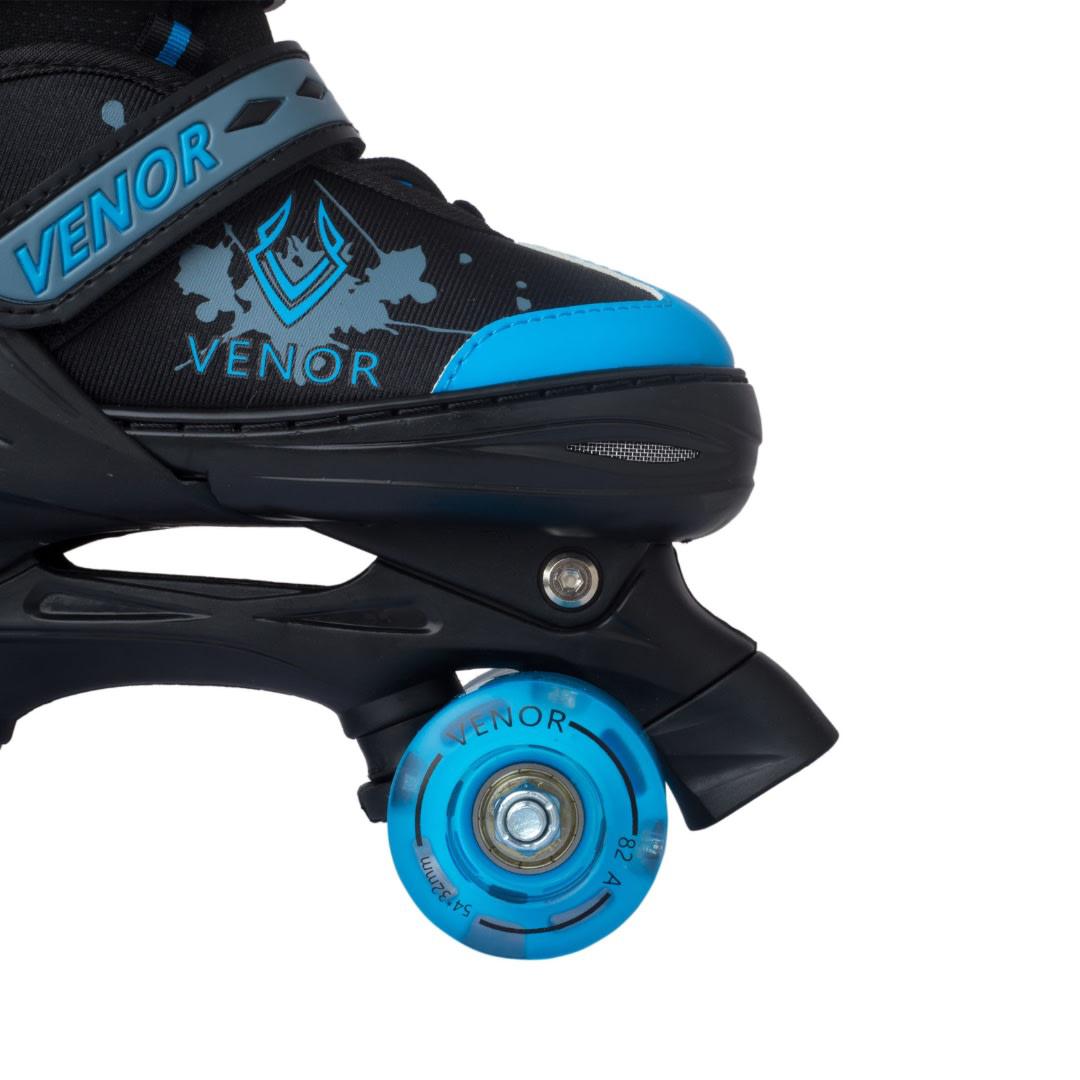 VENOR Ignite LED Side-By-Side - Black/Blue-ScootWorld.dk