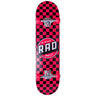 RAD Checkers Complete Skateboard - Rød